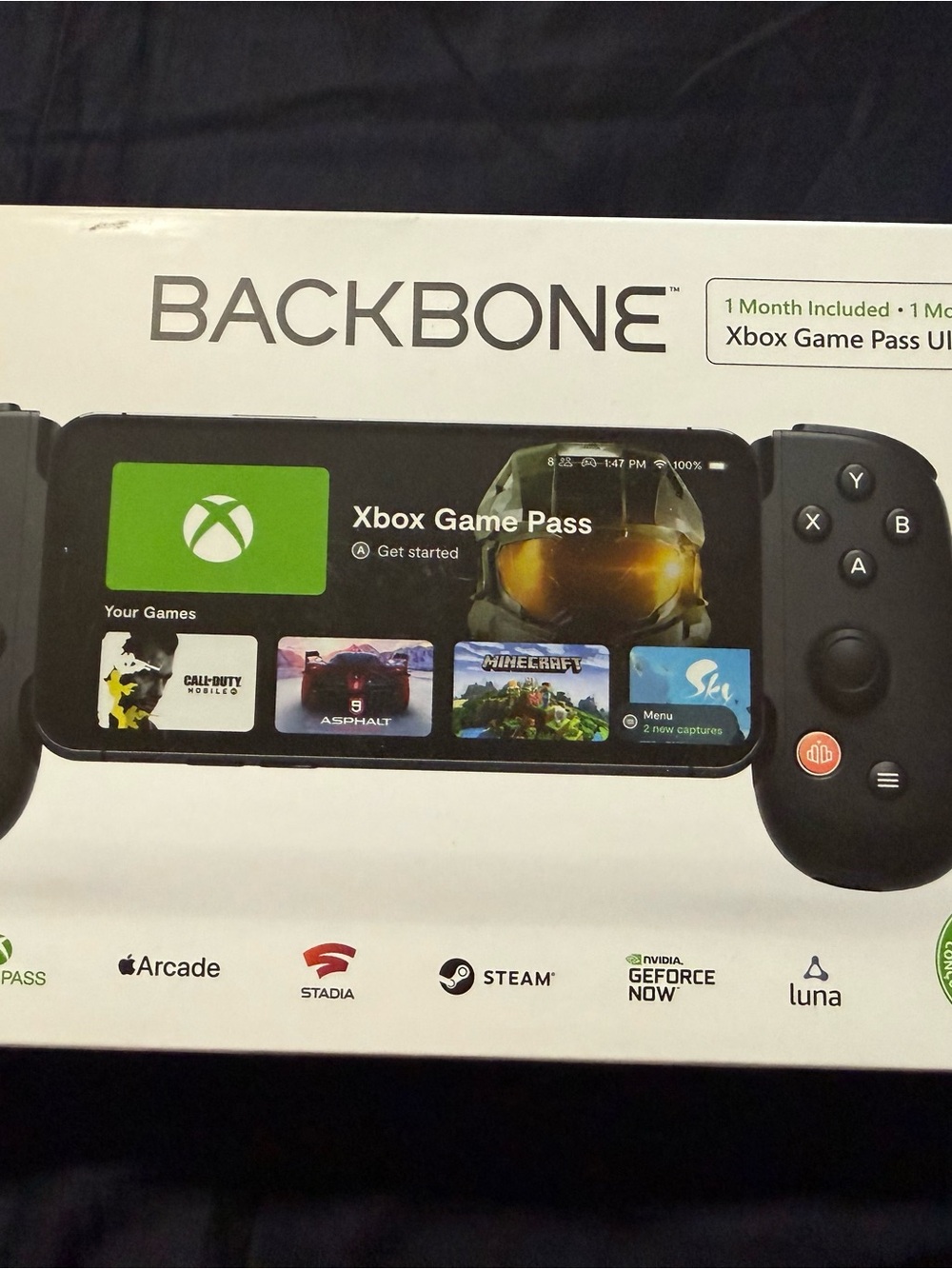 Backbone One Xbox (lightning) Mobile Gaming Controller for IPhone — Black